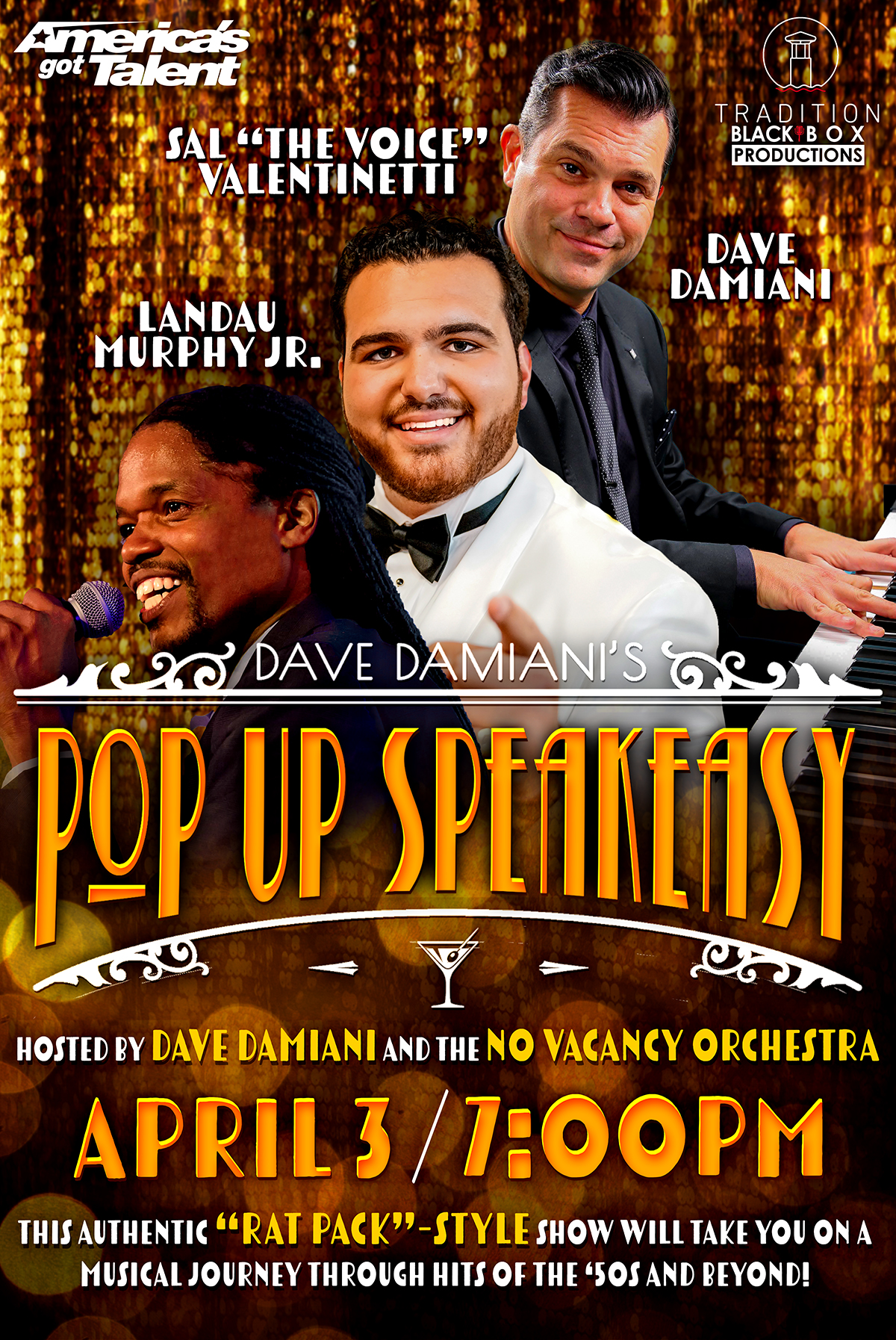 DAVE DAMIANI'S POP UP SPEAKEASY - w/ Sal & Landau