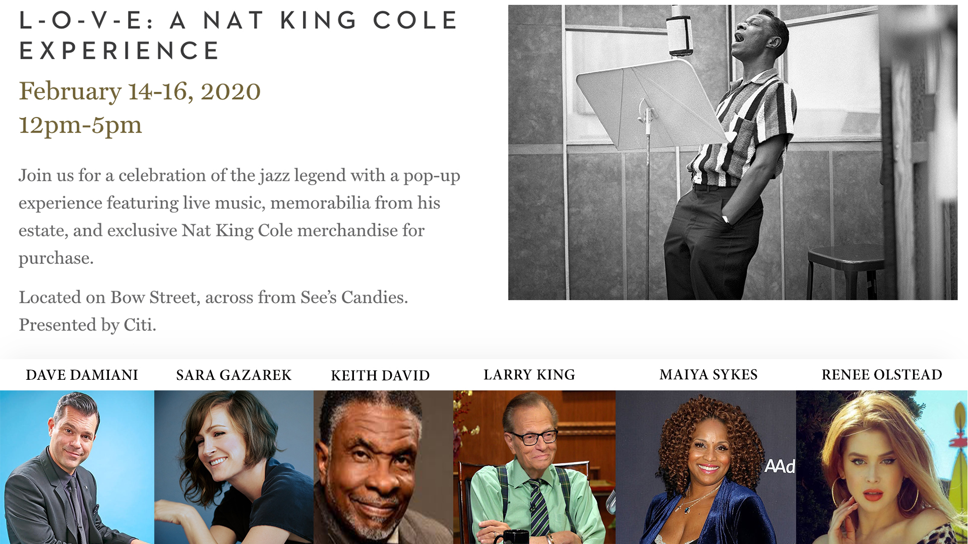 L-O-V-E - A Nat Cole Experience (presented by CITI)