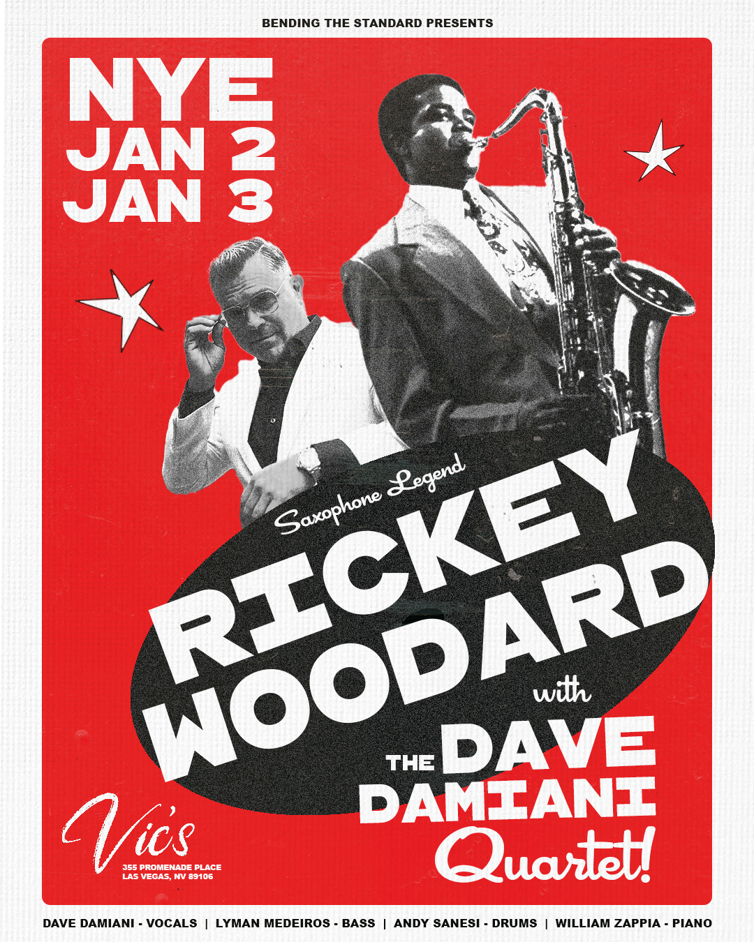 Rickey Woodard w/ Dave Damiani & Friends - Vic's Las Vegas