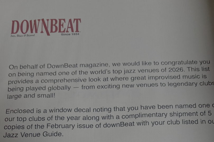 Vic's Las Vegas gains GLOBAL RECOGNITION - DOWNBEAT MAGAZINE!!!